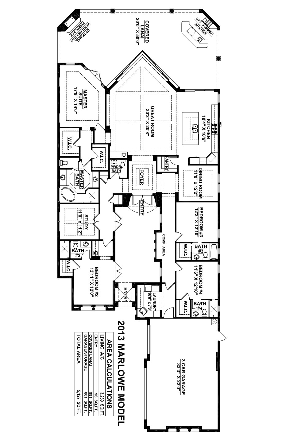 Marlowe / Floor plans / The Isles of Collier Preserve / STOCK Family of ...